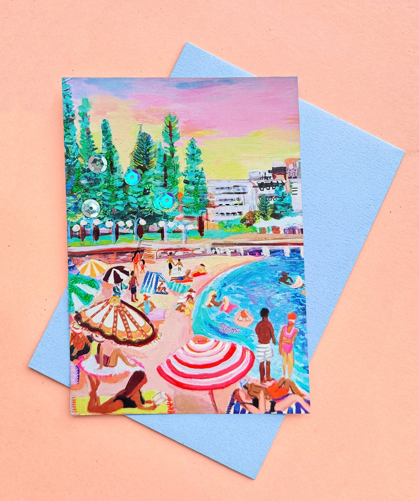 Manly Beach Greeting Card