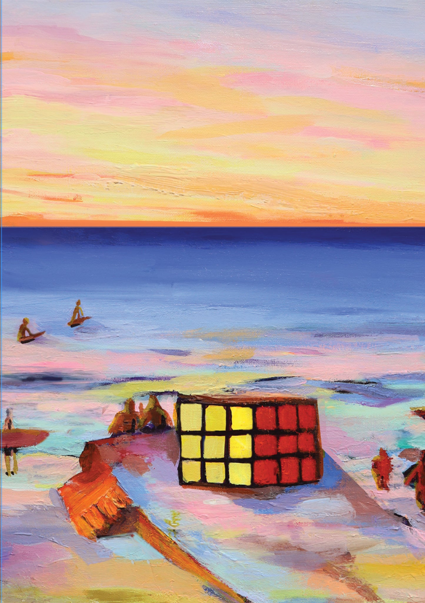 Maroubra Beach Cube Card