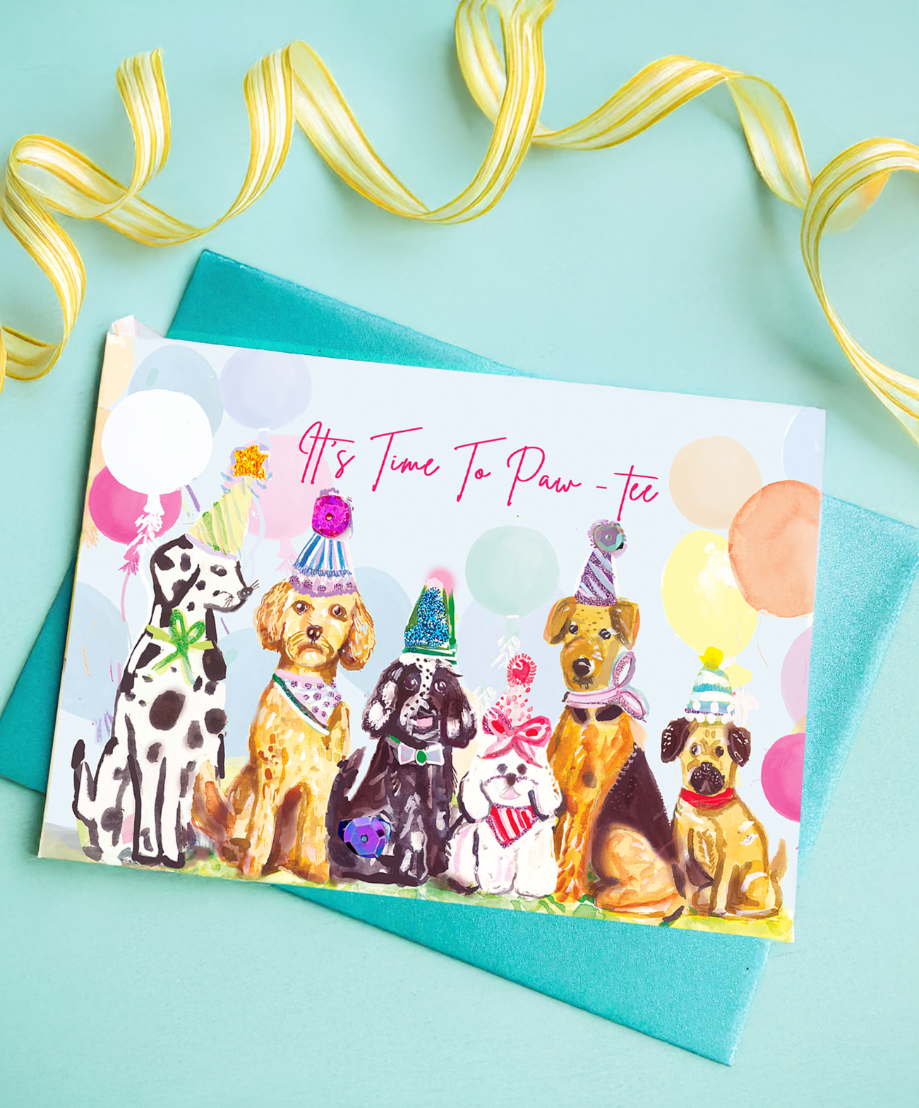 It's Time To Paw-tee Card