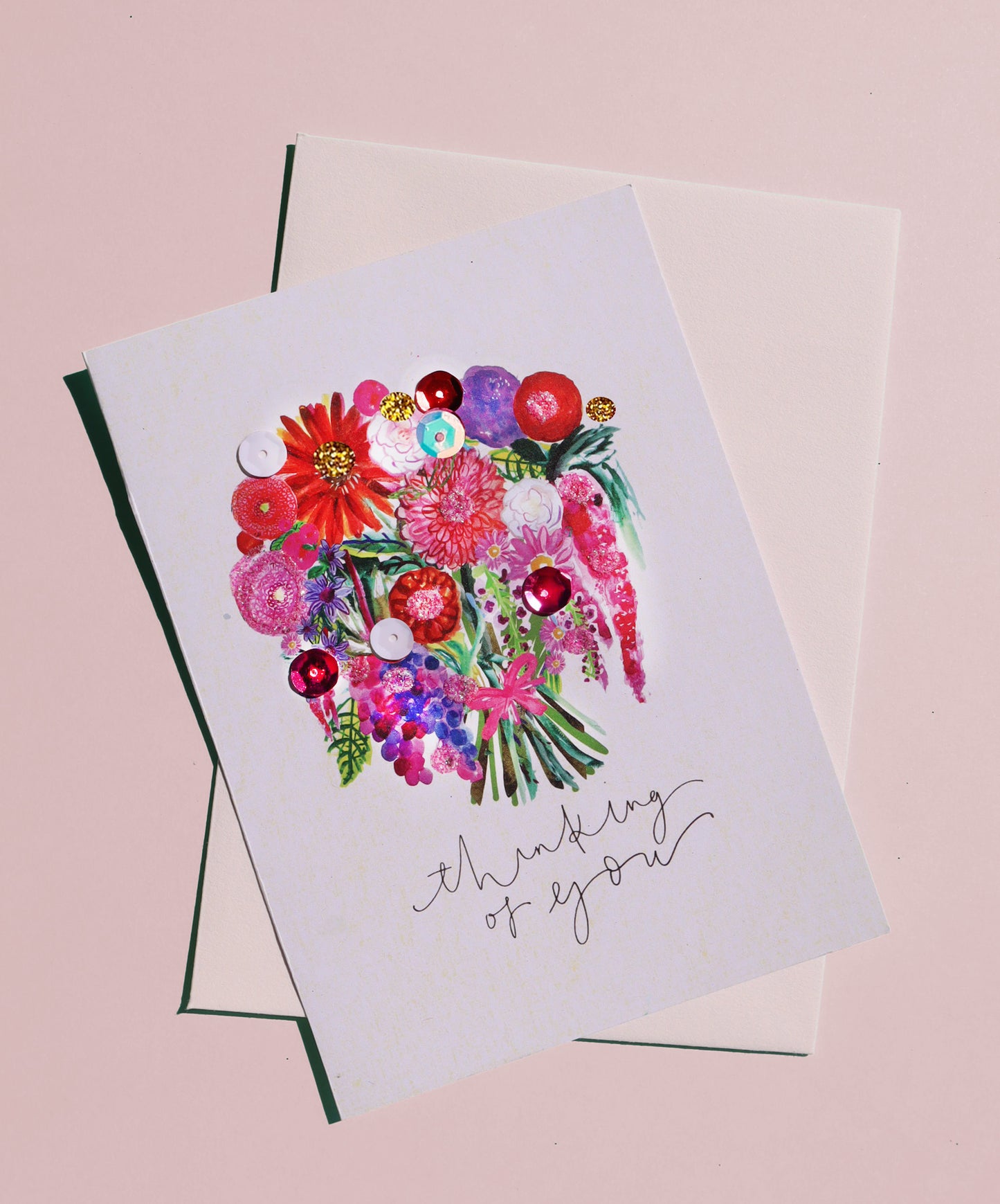 Thinking of You Floral Greeting Card