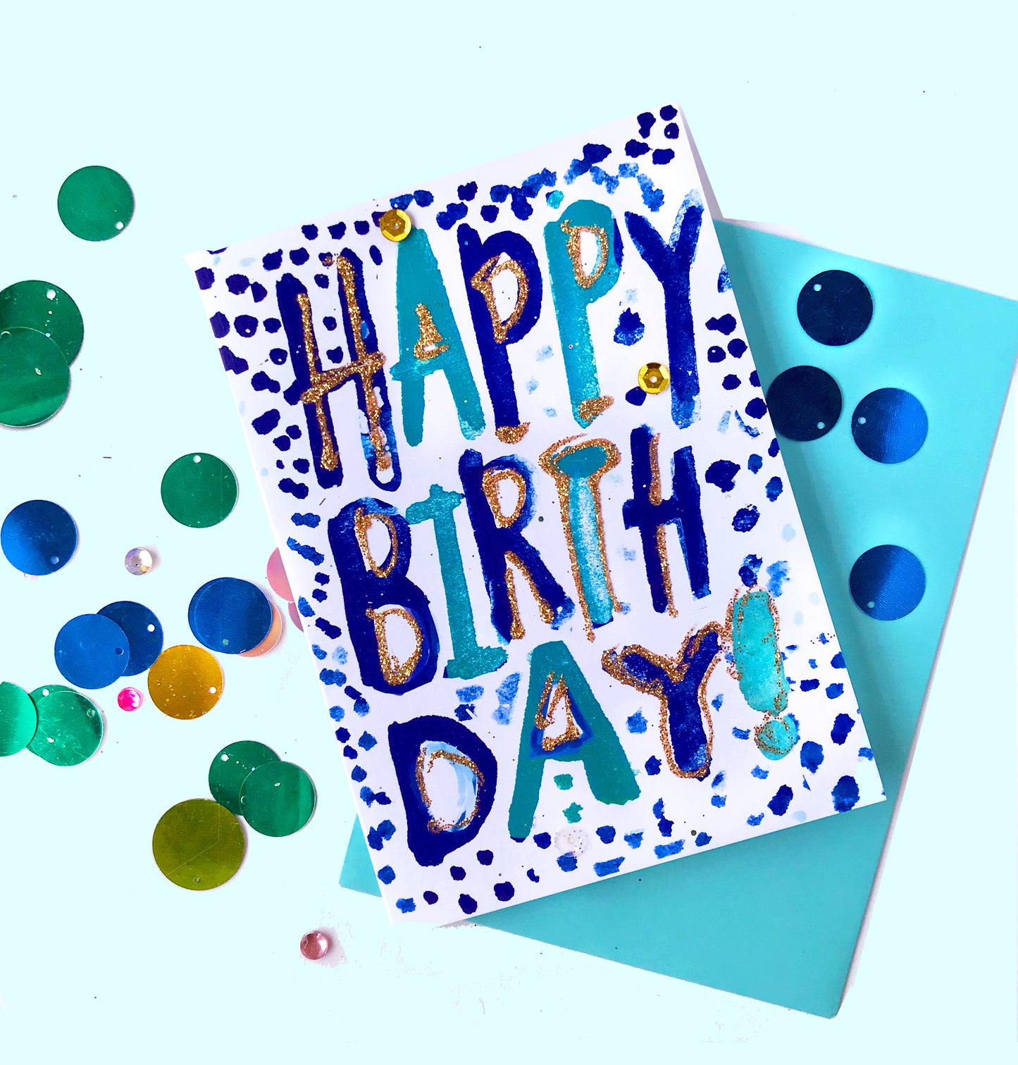 Happy Birthday dots card