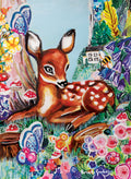 Fawn in the woods