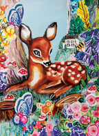 Fawn in the woods