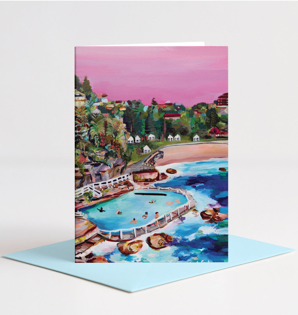 Bronte Beach Pink Card
