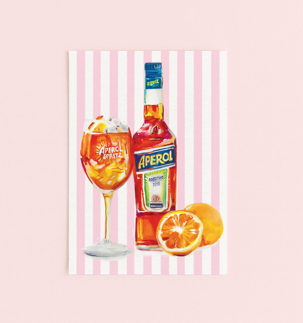 Aperol Spritz Pink Stripe
