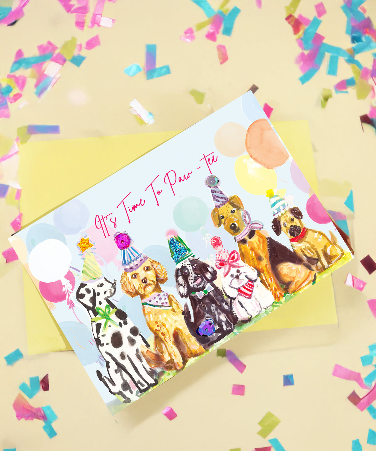 It's Time To Paw-tee Card
