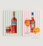 Aperol Spritz Pink Stripe
