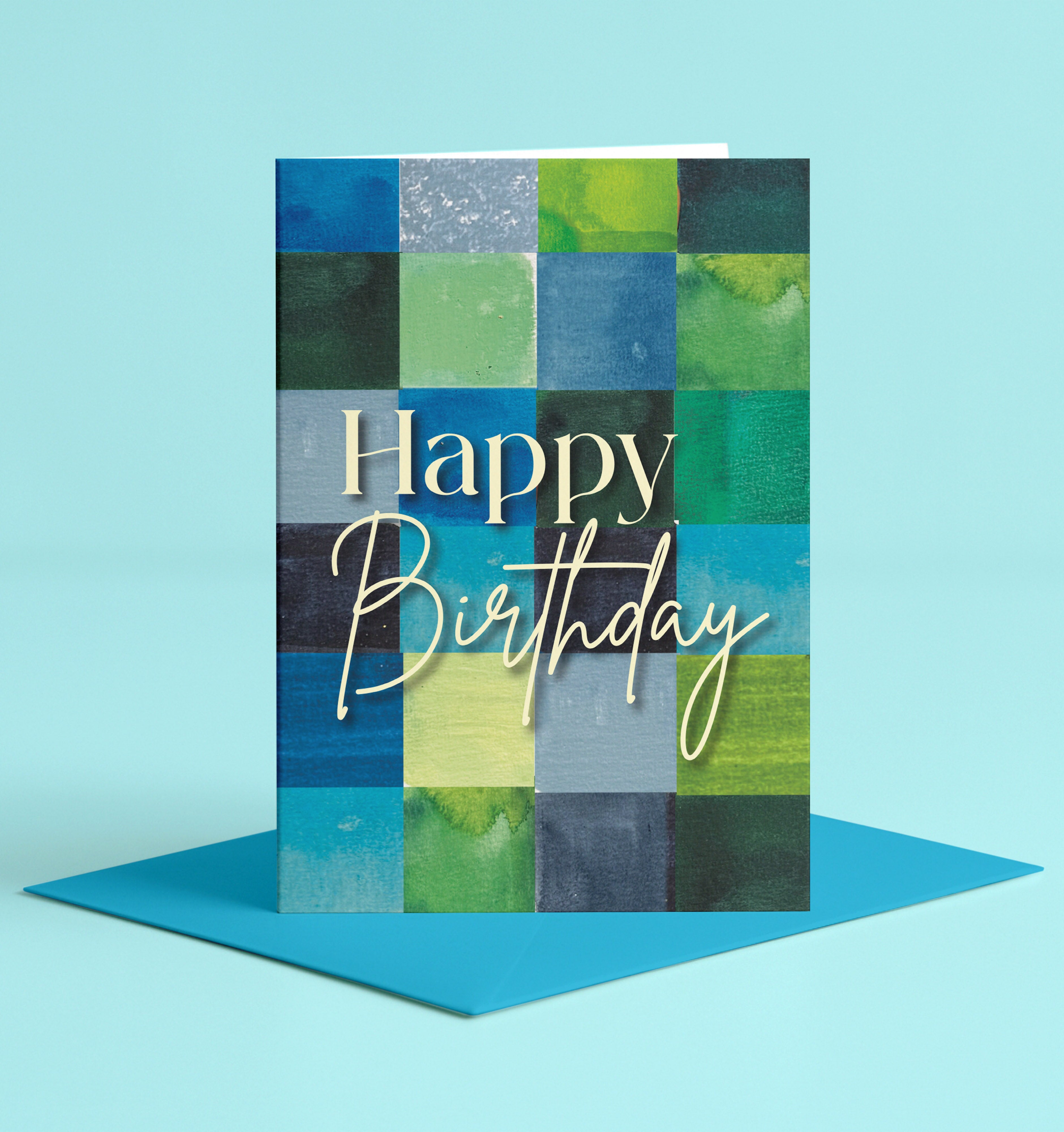 Happy Birthday Checkered