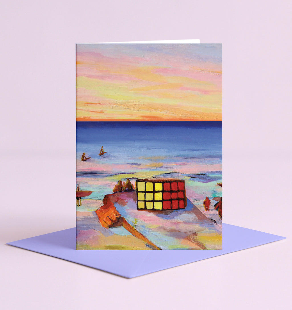 Maroubra Beach Cube Card