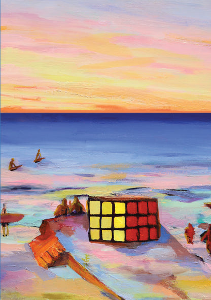 Maroubra Beach Cube Card