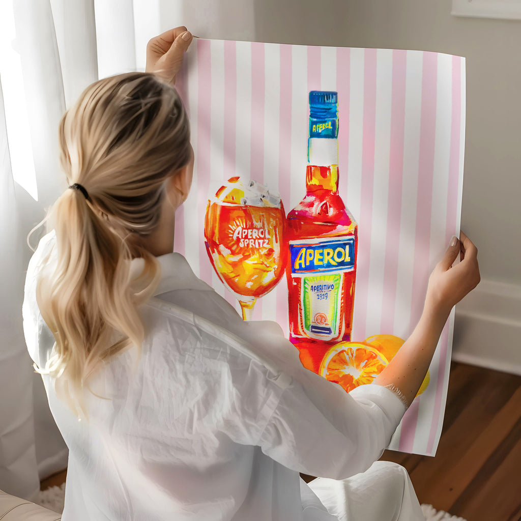 Aperol Spritz Pink Stripe