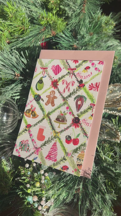 Floral Christmas Card