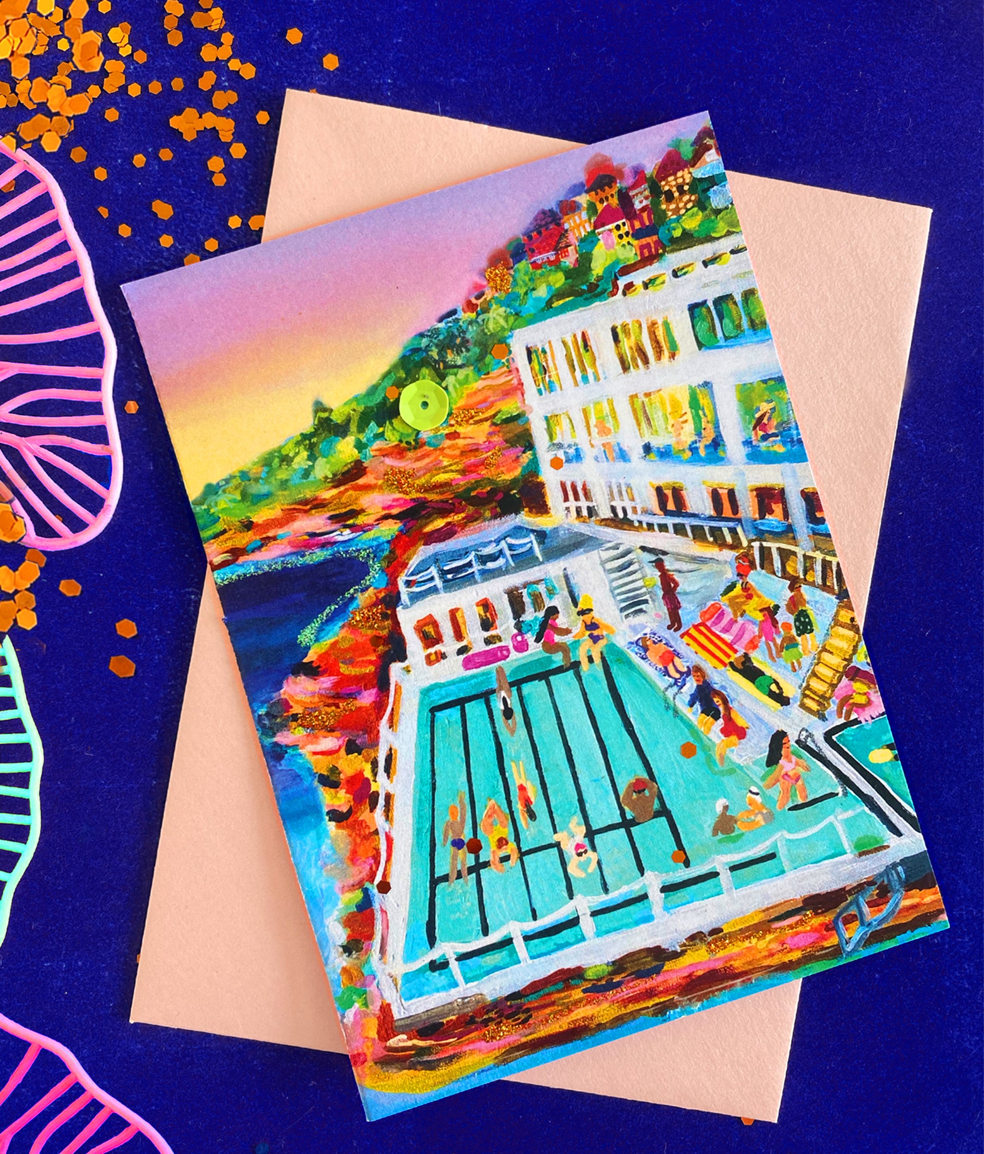 Bondi Icebergs Card