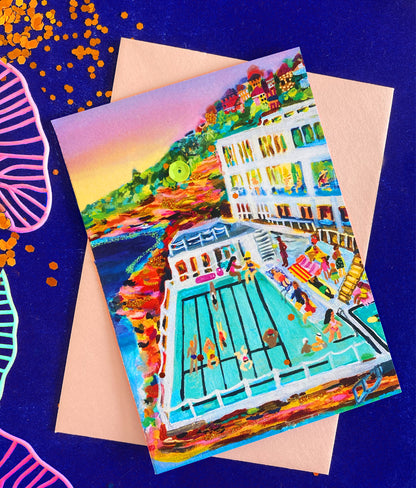 Bondi Icebergs Card