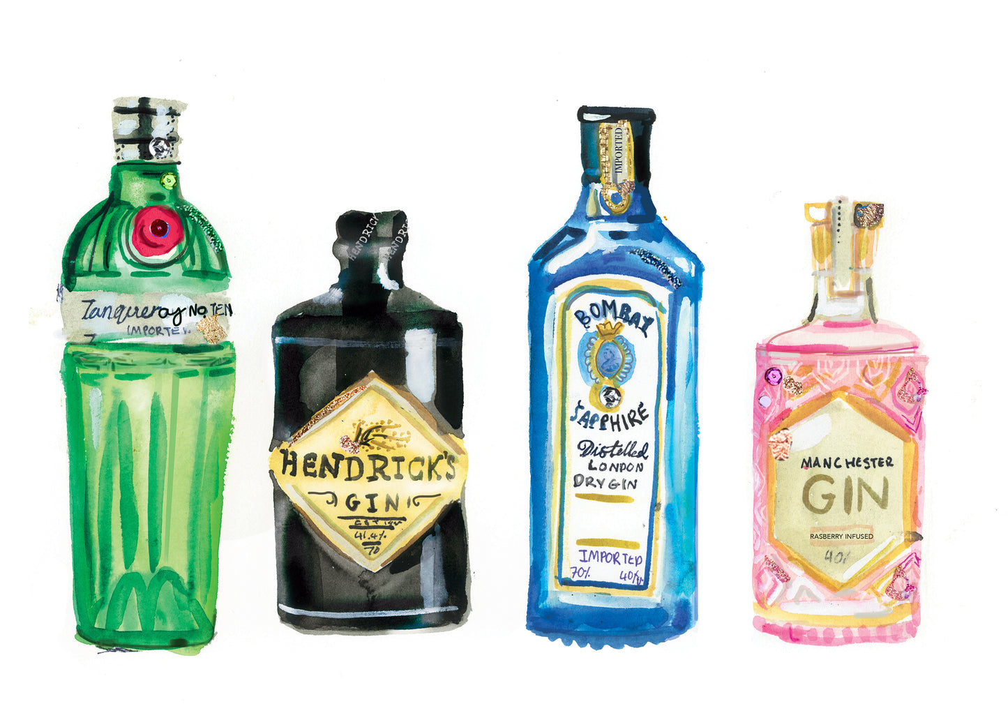 Gin Bottles