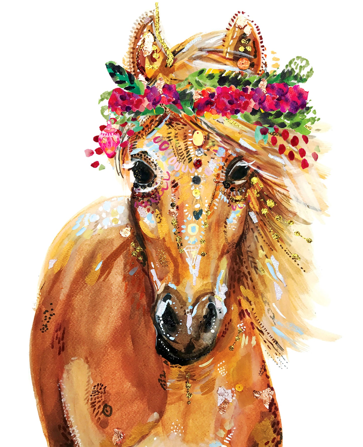 Floral Horse